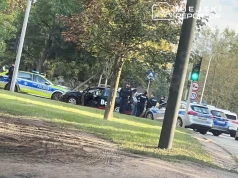 Kontrola auta przewozu osób na Wisłostradzie. W bagażu znaleziono narkotyki