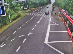 Ponad 18 godzin bez tramwajów na ul. Kościuszki. Kierowca ciężarówki dostał 1500 zł mandatu