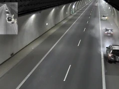 Samochód zapalił się w tunelu na Zakopiance. 240 czujników pilnuje kierowców