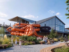 Aquapark powstaje na terenie dawnej papierni w Miłkowie. Będzie sześć zjeżdżalni i widok na Śnieżkę