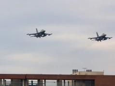 F-16 rozbił się w pobliżu bazy lotniczej USA w Niemczech. "Wielki słup czarnego dymu"