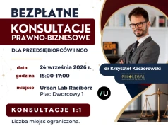 Bezpłatne Konsultacje Prawno-Biznesowe dla przedsiębiorców i NGO