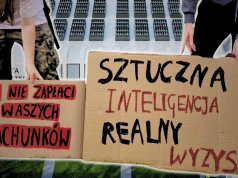 „Głos ludzi, nie szum maszyn”. Mieszkańcy Piaseczna protestują przeciwko centrom danych