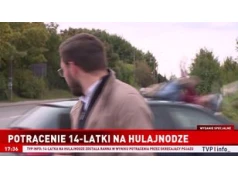 Potrącił 14-latkę i odjechał. Wszystko nagrała kamera TVP Info