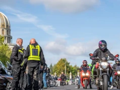 Przyjechali podziękować za bezpieczny sezon. Setki motocykli w Licheniu