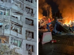 Domy, bloki i targowisko pod ostrzałem. Tragiczna noc w Ukrainie