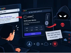 Fałszywe reklamy Google atakują użytkowników Ledgera. Cyberprzestępcy kradli frazy odzyskiwania portfeli
