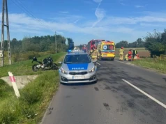 Dwóch motocyklistów trafiło do szpitala