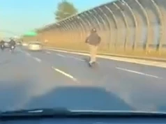 120 km/h na hulajnodze po S8? Policja sprawdza autentyczność nagrania