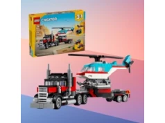 LEGO Creator 3w1 Ciężarówka z platformą i helikopterem za 50 zł (cena katalogowa 81,99 zł) w polskich sklepach
