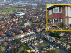 Sąsiad zburzył swoją część bliźniaka w Pudsey. Połowa domu po prostu zniknęła
