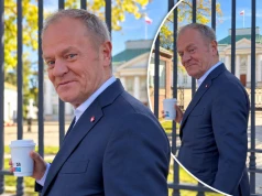 Tusk pod Belwederem i jedno pytanie do Nawrockiego. „I po co było tak rumakować?”