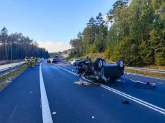 Poważny wypadek na DK16. Trasa jest zablokowana, są ranni