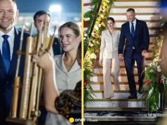 Marta i Karol Nawroccy wylecieli z Polski. Tak się zaprezentowali na lotnisku