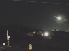 Kula ognia nad Stanami Zjednoczonymi. Rozświetliła niebo i eksplodowała
